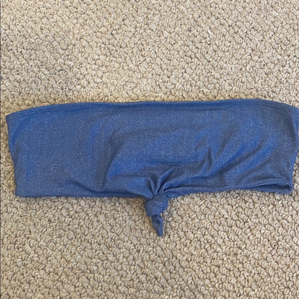 Pacsun shimmery bandeau bikini top